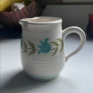 Vintage Franciscan Earthenware Tulip Time pitcher/creamer.